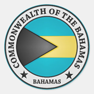 Bahamas Round Emblem Ronde Sticker