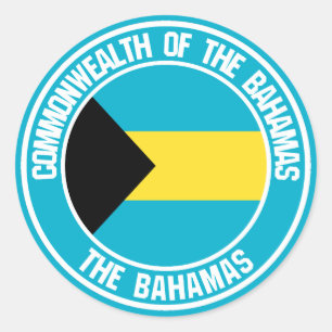Bahamas Round Emblem Ronde Sticker