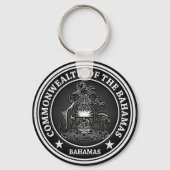 Bahamas Round Emblem Sleutelhanger (Voorkant)