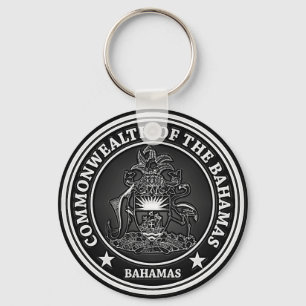 Bahamas Round Emblem Sleutelhanger