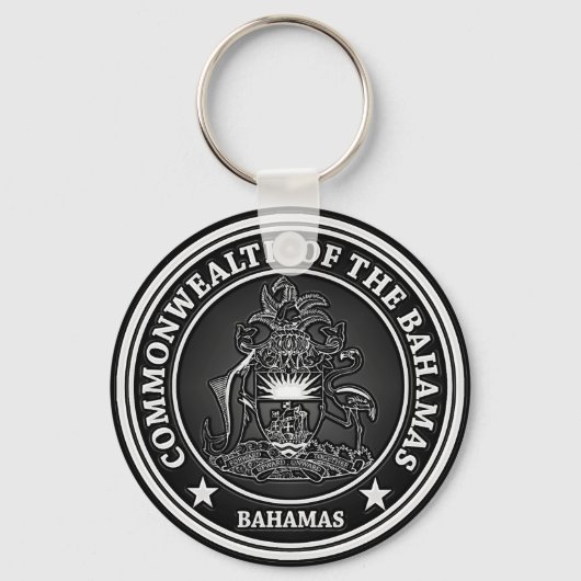 Bahamas Round Emblem Sleutelhanger (Voorkant)