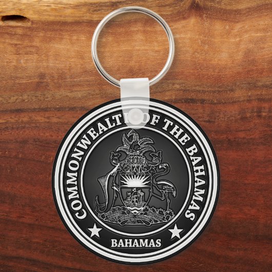 Bahamas Round Emblem Sleutelhanger (Voorkant)