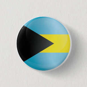 Bahamas Round-pictogramvlag Ronde Button 3,2 Cm