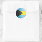 Bahamas Round-pictogramvlag Ronde Sticker (Tas)