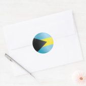 Bahamas Round-pictogramvlag Ronde Sticker (Envelop)