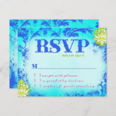 BAHAMAS RSVP 2 Linnen Papier Kaart (Voorkant / Achterkant)