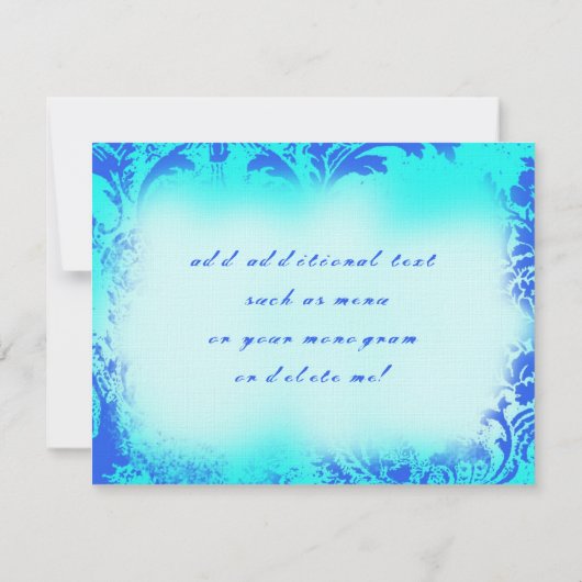 BAHAMAS RSVP 2 Linnen Papier Kaart (Achterkant)