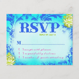 BAHAMAS RSVP 2 Linnen Papier Kaart