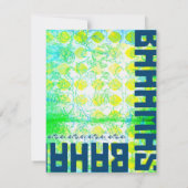 BAHAMAS RSVP Linnenpapier Kaartje (Achterkant)