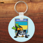 Bahamas Scuba Panda Sleutelhanger (Voorkant)