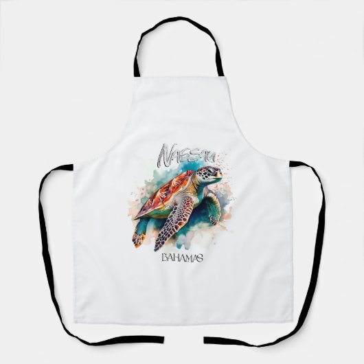 Bahama's Seat Turtle Bahamian Flag Beach Great Sha Schort (Voorkant)