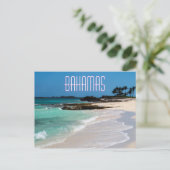 Bahamas Shore Briefkaart (Staand voorkant)