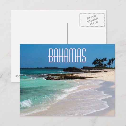 Bahamas Shore Briefkaart (Voorkant / Achterkant)