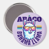 Bahamas Souvenir Gift: Abaco Bahamas Bahama Llama Magneet (Voorkant / Achterkant)