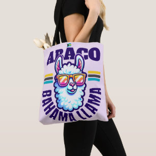 Bahamas Souvenir Gift: Abaco Bahamas Bahama Llama Tote Bag