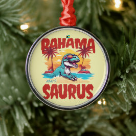 Bahamas Souvenir Gift: Abaco Bahamas Bahama Saurus Metalen Ornament