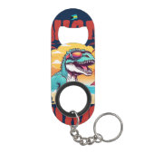 Bahamas Souvenir Gift: Abaco Bahamas Bahama Saurus Mini Flessenopener (Achterkant)