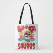 Bahamas Souvenir Gift: Abaco Bahamas Bahama Saurus Tote Bag (Voorkant)
