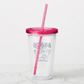 Bahamas Souvenir Gift: Abaco Bahamas Cruise Acryl Drinkbeker (Achterkant)