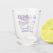 Bahamas Souvenir Gift: Abaco Bahamas Cruise Shot Glas (Achterkant)