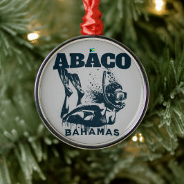 Bahamas Souvenir Gift: Abaco Bahamas Dive Metalen Ornament