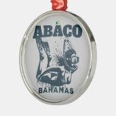 Bahamas Souvenir Gift: Abaco Bahamas Dive Metalen Ornament (Links)