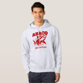 Bahamas Souvenir Gift: Abaco Bahamas haai vis Hoodie (Voorkant volledig)
