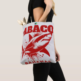 Bahamas Souvenir Gift: Abaco Bahamas haai vis Tote Bag