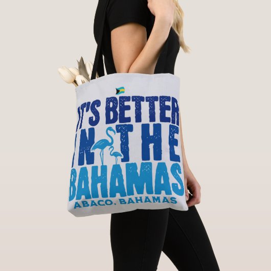 Bahamas Souvenir Gift: Abaco Bahamas Het is beter Tote Bag (Dichtbij)