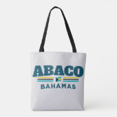 Bahamas Souvenir Gift: Abaco Bahama's Onafhankelij Tote Bag (Achterkant)