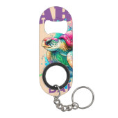 Bahamas Souvenir Gift: Abaco Bahamas Zee Schildpad Mini Flessenopener (Achterkant)