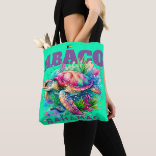 Bahamas Souvenir Gift: Abaco Bahamas Zee Schildpad Tote Bag
