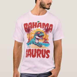 Bahamas Souvenir Gift: Bimini Bahama Saurus T-Rex T-shirt