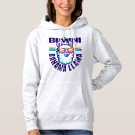 Bahamas Souvenir Gift: Bimini Bahamas Bahama Llama Hoodie