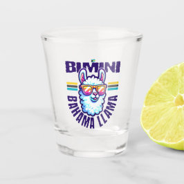 Bahamas Souvenir Gift: Bimini Bahamas Bahama Llama Shot Glas