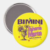 Bahamas Souvenir Gift: Bimini Bahamas Bahama Mama Magneet (Voorkant / Achterkant)