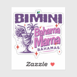 Bahamas Souvenir Gift: Bimini Bahamas Bahama Mama Sticker