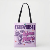 Bahamas Souvenir Gift: Bimini Bahamas Bahama Mama Tote Bag (Voorkant)