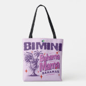 Bahamas Souvenir Gift: Bimini Bahamas Bahama Mama Tote Bag (Achterkant)
