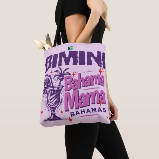 Bahamas Souvenir Gift: Bimini Bahamas Bahama Mama Tote Bag (Dichtbij)