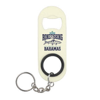 Bahamas Souvenir Gift: Bimini Bahamas Bonefishing Mini Flessenopener