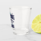 Bahamas Souvenir Gift: Bimini Bahamas Bonefishing Shot Glas (Rechts)