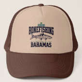 Bahamas Souvenir Gift: Bimini Bahamas Bonefishing Trucker Pet (Voorkant)