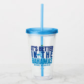 Bahamas Souvenir Gift: Bimini Bahamas Cruise Acryl Drinkbeker (Voorkant)