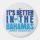 Bahamas Souvenir Gift: Bimini Bahamas Cruise Magneet (Voorkant)