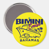 Bahamas Souvenir Gift: Bimini Bahamas Cruise Magneet (Voorkant / Achterkant)