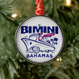 Bahamas Souvenir Gift: Bimini Bahamas Cruise Metalen Ornament