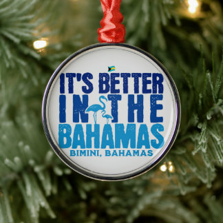 Bahamas Souvenir Gift: Bimini Bahamas Cruise Metalen Ornament