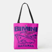 Bahamas Souvenir Gift: Bimini Bahamas Cruise Tote Bag (Achterkant)