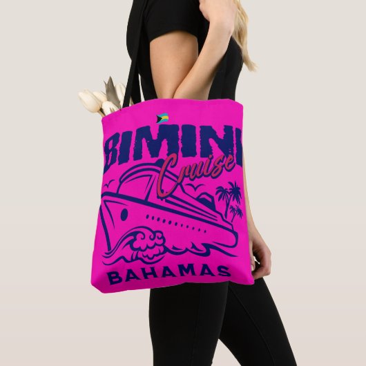 Bahamas Souvenir Gift: Bimini Bahamas Cruise Tote Bag (Dichtbij)